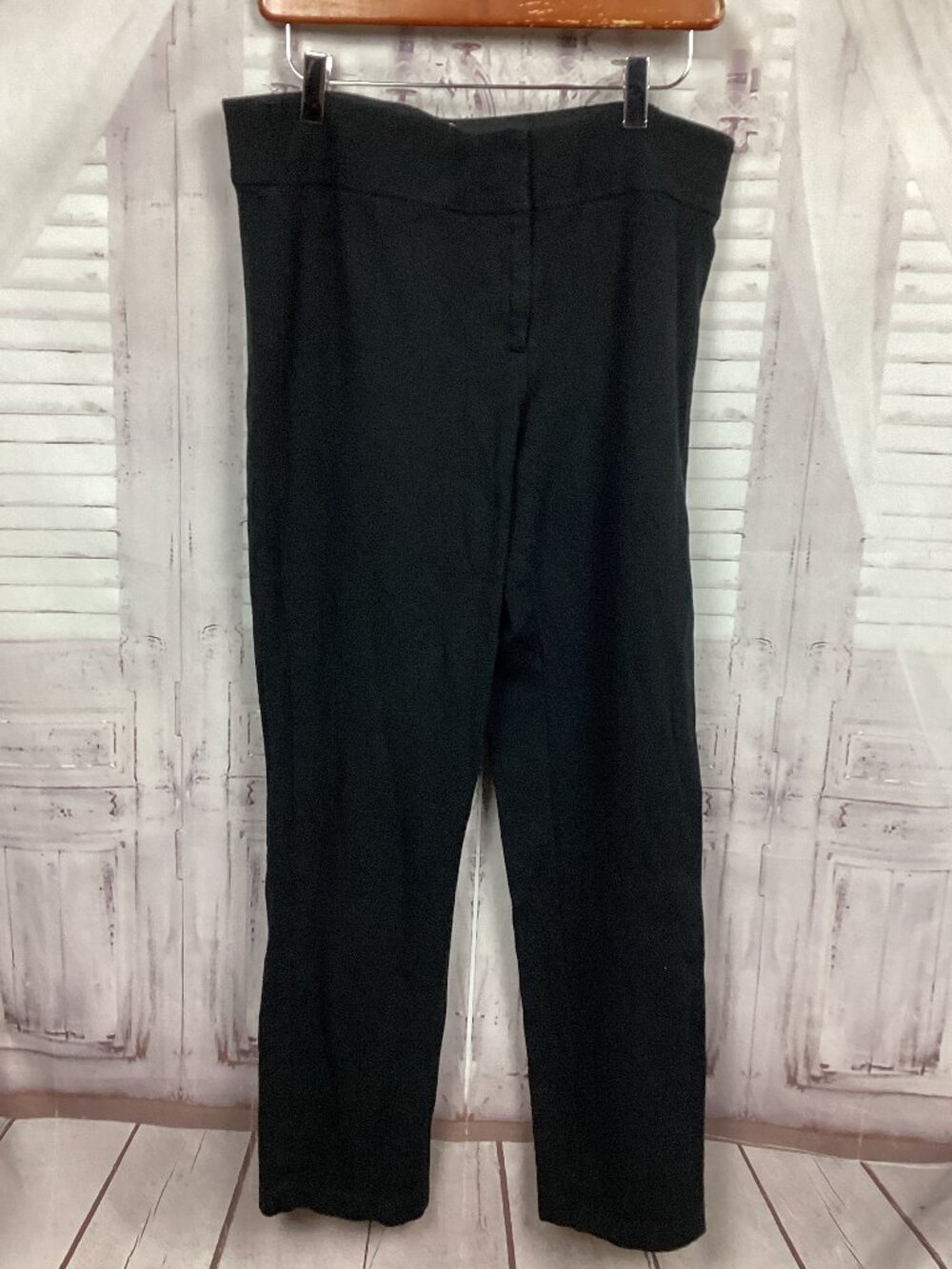 Laura Ashley Black Pants Stretchy 10